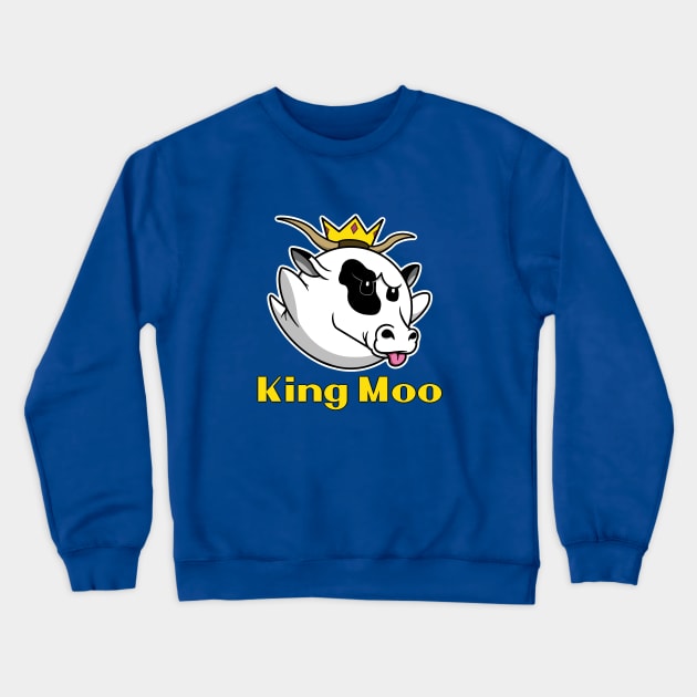 King Moo Crewneck Sweatshirt by WatershipBound